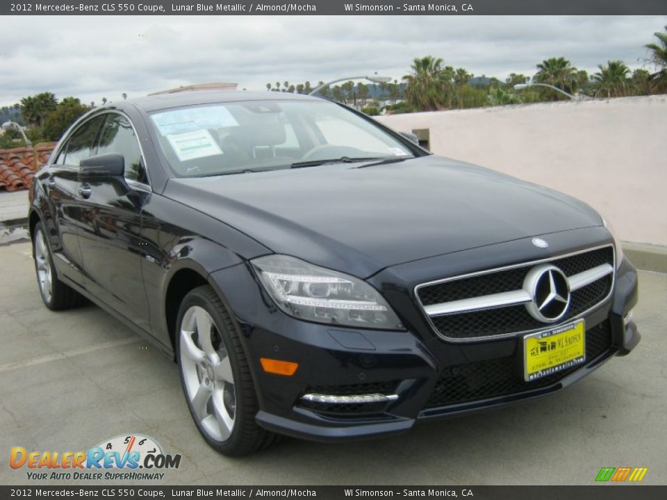 2012 Mercedes-Benz CLS 550 Coupe Lunar Blue Metallic / Almond/Mocha Photo #1