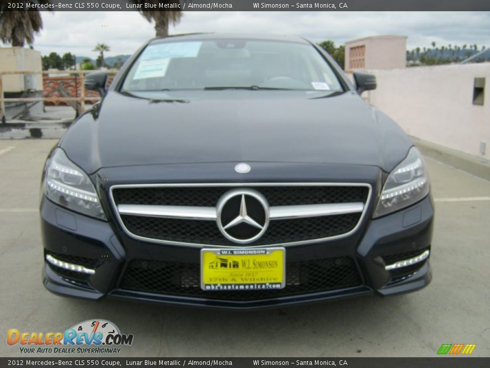 2012 Mercedes-Benz CLS 550 Coupe Lunar Blue Metallic / Almond/Mocha Photo #2