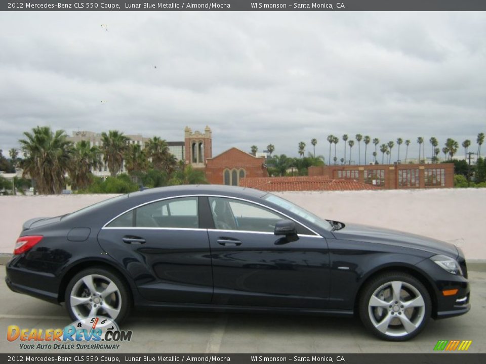 2012 Mercedes-Benz CLS 550 Coupe Lunar Blue Metallic / Almond/Mocha Photo #3