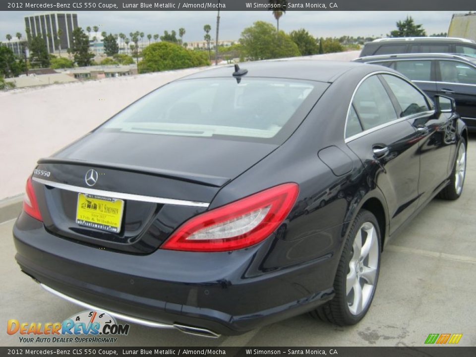 2012 Mercedes-Benz CLS 550 Coupe Lunar Blue Metallic / Almond/Mocha Photo #4