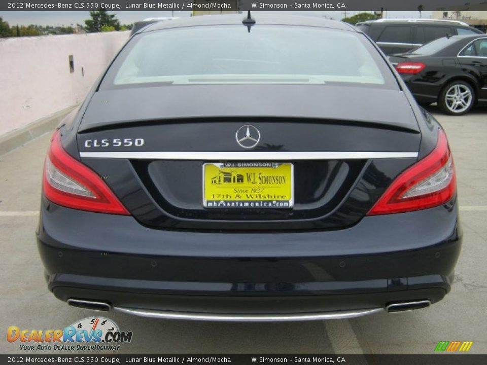 2012 Mercedes-Benz CLS 550 Coupe Lunar Blue Metallic / Almond/Mocha Photo #5