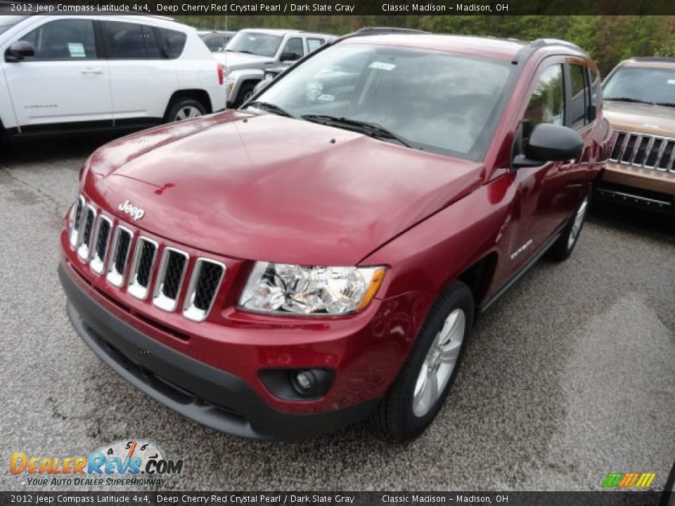2012 Jeep Compass Latitude 4x4 Deep Cherry Red Crystal Pearl / Dark Slate Gray Photo #1