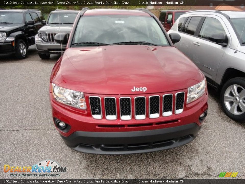2012 Jeep Compass Latitude 4x4 Deep Cherry Red Crystal Pearl / Dark Slate Gray Photo #2