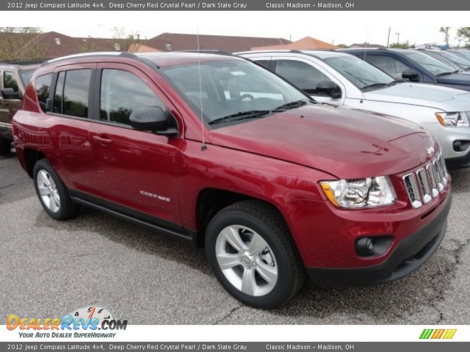 2012 Jeep Compass Latitude 4x4 Deep Cherry Red Crystal Pearl / Dark Slate Gray Photo #3