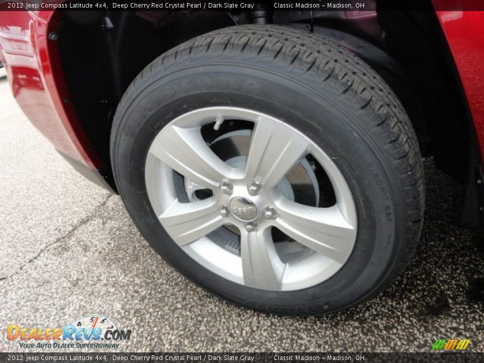 2012 Jeep Compass Latitude 4x4 Deep Cherry Red Crystal Pearl / Dark Slate Gray Photo #5