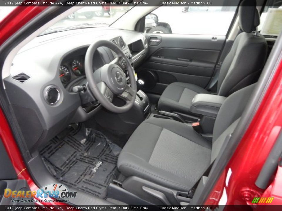 2012 Jeep Compass Latitude 4x4 Deep Cherry Red Crystal Pearl / Dark Slate Gray Photo #7