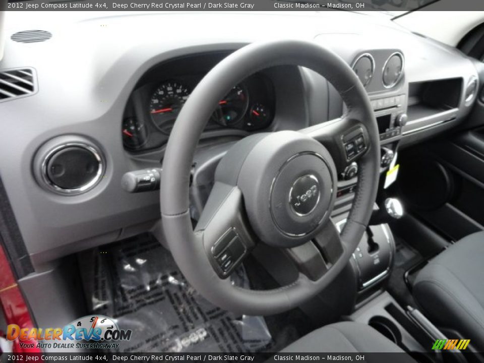 2012 Jeep Compass Latitude 4x4 Deep Cherry Red Crystal Pearl / Dark Slate Gray Photo #12