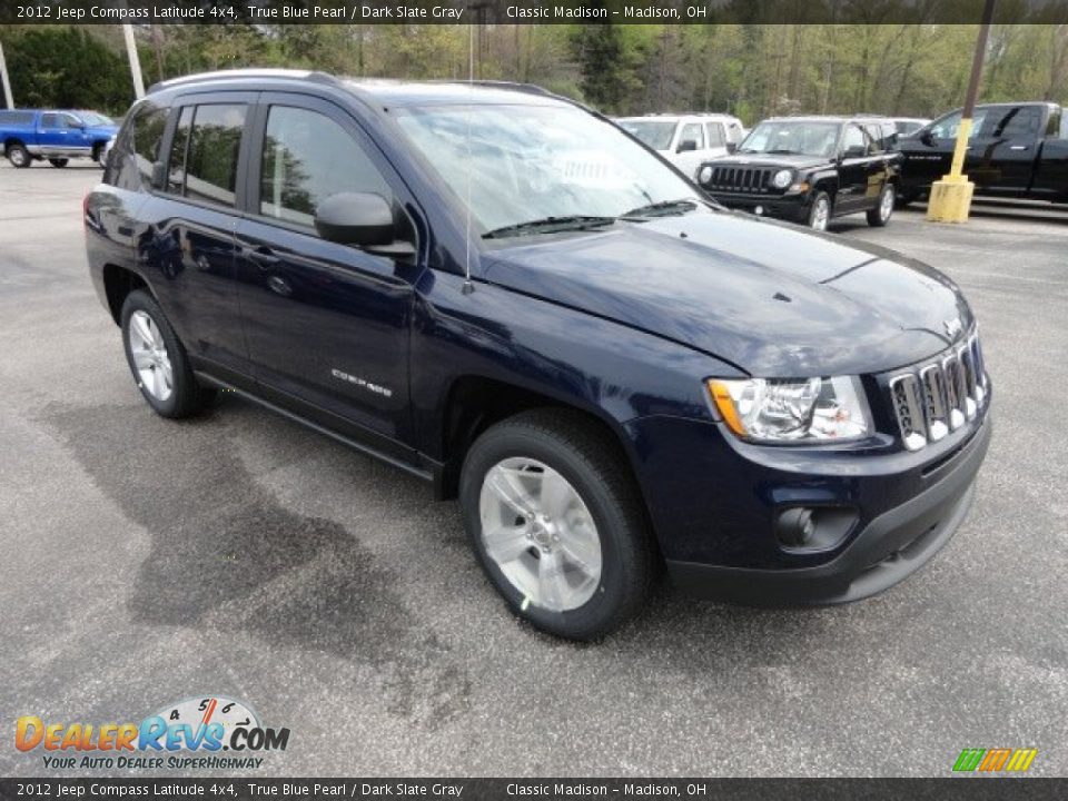 2012 Jeep Compass Latitude 4x4 True Blue Pearl / Dark Slate Gray Photo #2