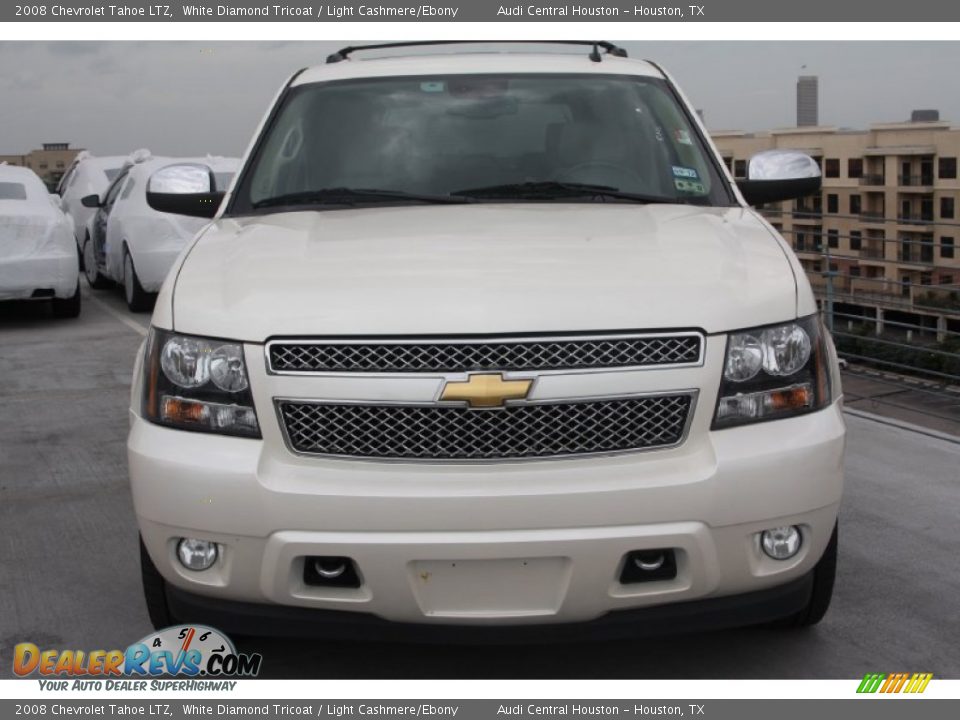 2008 Chevrolet Tahoe LTZ White Diamond Tricoat / Light Cashmere/Ebony Photo #2