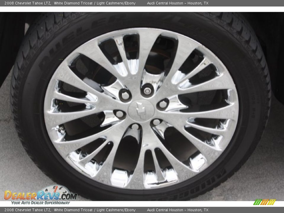 2008 Chevrolet Tahoe LTZ White Diamond Tricoat / Light Cashmere/Ebony Photo #4