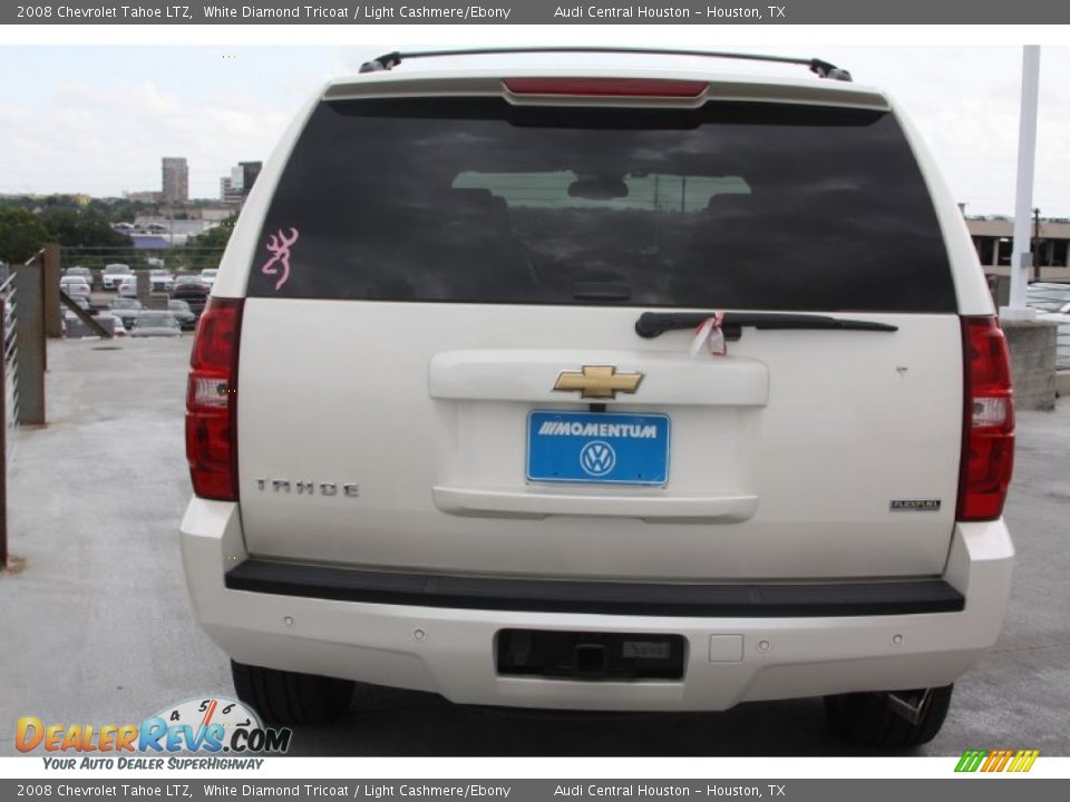 2008 Chevrolet Tahoe LTZ White Diamond Tricoat / Light Cashmere/Ebony Photo #5