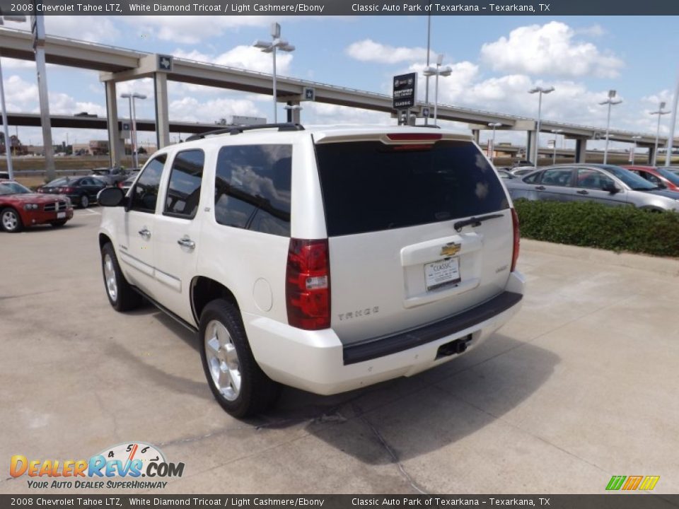 2008 Chevrolet Tahoe LTZ White Diamond Tricoat / Light Cashmere/Ebony Photo #3
