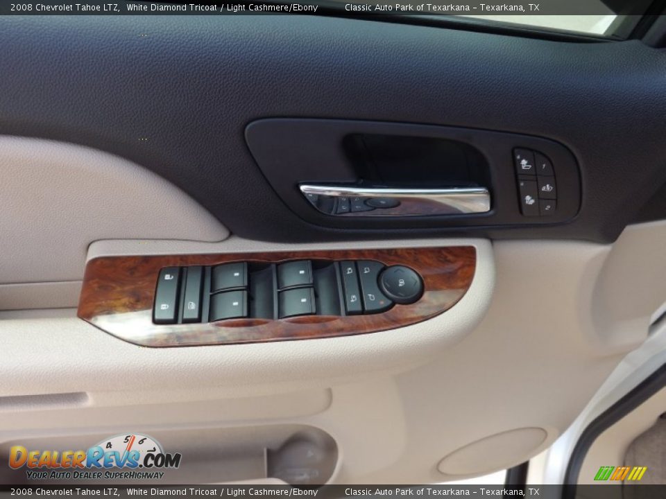 2008 Chevrolet Tahoe LTZ White Diamond Tricoat / Light Cashmere/Ebony Photo #19