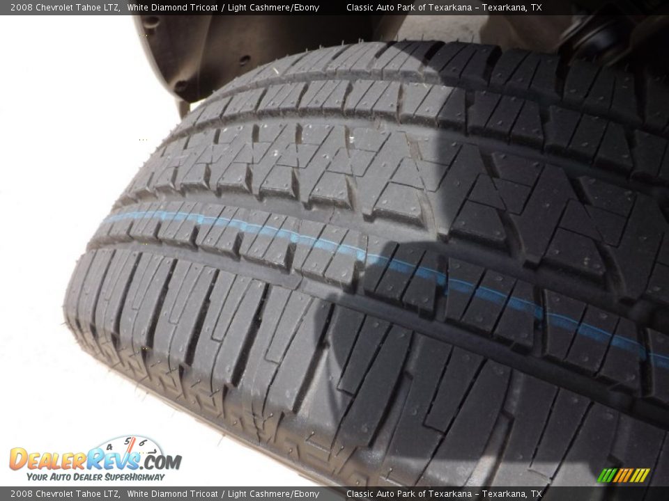 2008 Chevrolet Tahoe LTZ White Diamond Tricoat / Light Cashmere/Ebony Photo #24