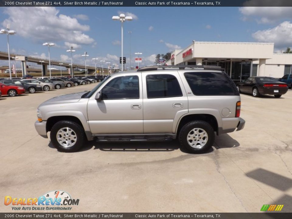 2006 Chevrolet Tahoe Z71 4x4 Silver Birch Metallic / Tan/Neutral Photo #2