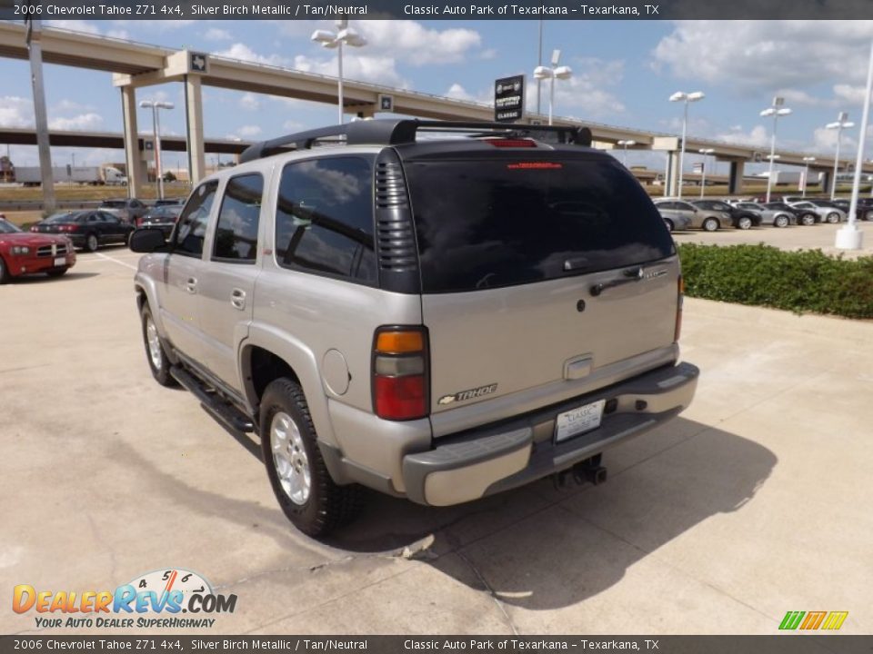 2006 Chevrolet Tahoe Z71 4x4 Silver Birch Metallic / Tan/Neutral Photo #3