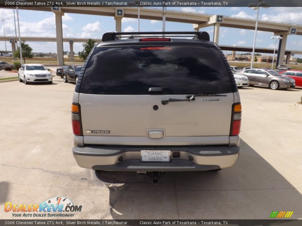 2006 Chevrolet Tahoe Z71 4x4 Silver Birch Metallic / Tan/Neutral Photo #4