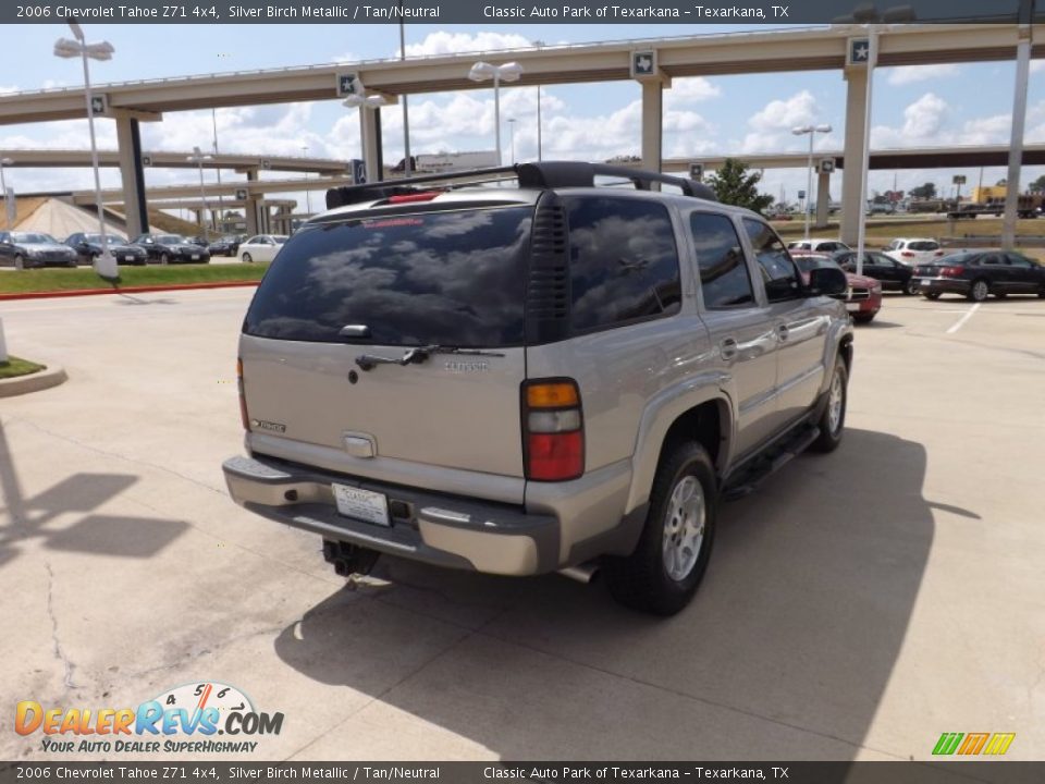 2006 Chevrolet Tahoe Z71 4x4 Silver Birch Metallic / Tan/Neutral Photo #5