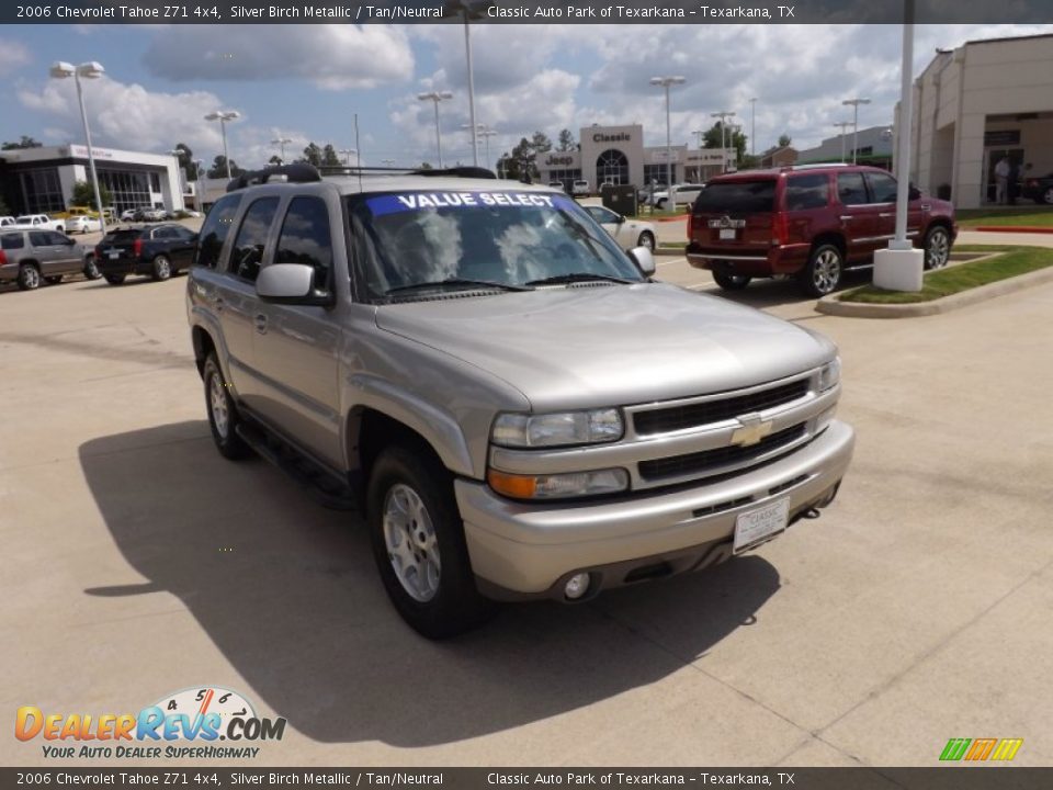 2006 Chevrolet Tahoe Z71 4x4 Silver Birch Metallic / Tan/Neutral Photo #7