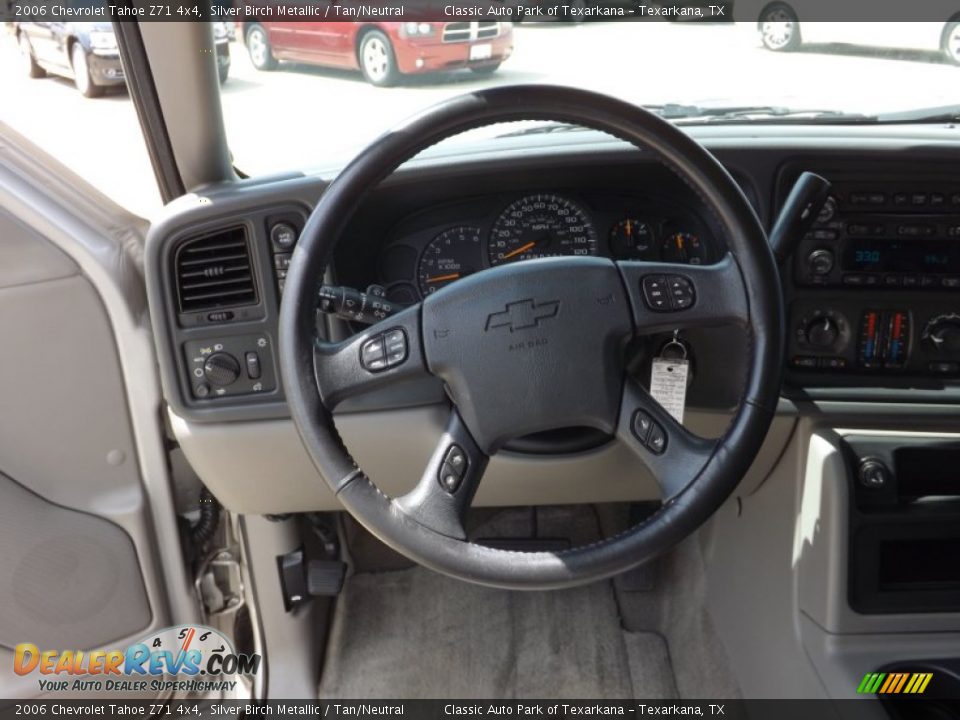 2006 Chevrolet Tahoe Z71 4x4 Silver Birch Metallic / Tan/Neutral Photo #10