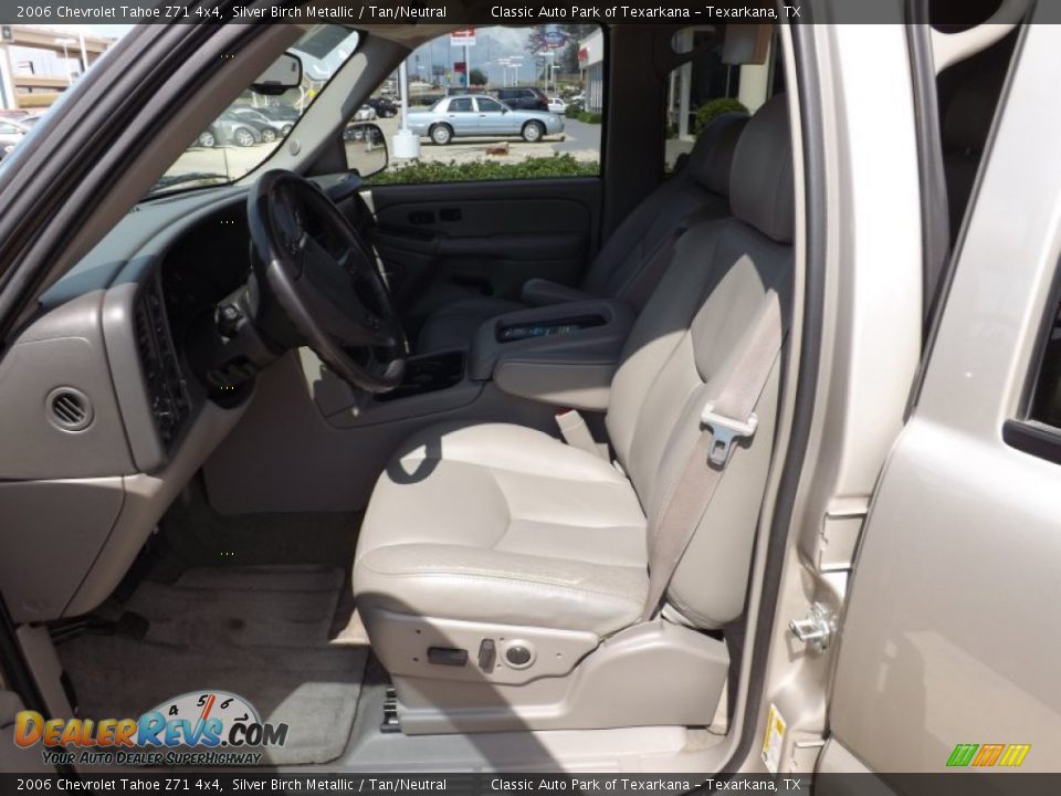 2006 Chevrolet Tahoe Z71 4x4 Silver Birch Metallic / Tan/Neutral Photo #14