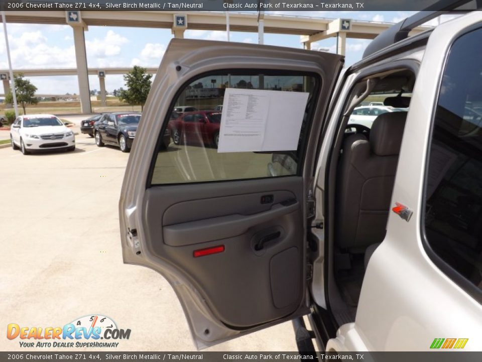 2006 Chevrolet Tahoe Z71 4x4 Silver Birch Metallic / Tan/Neutral Photo #20