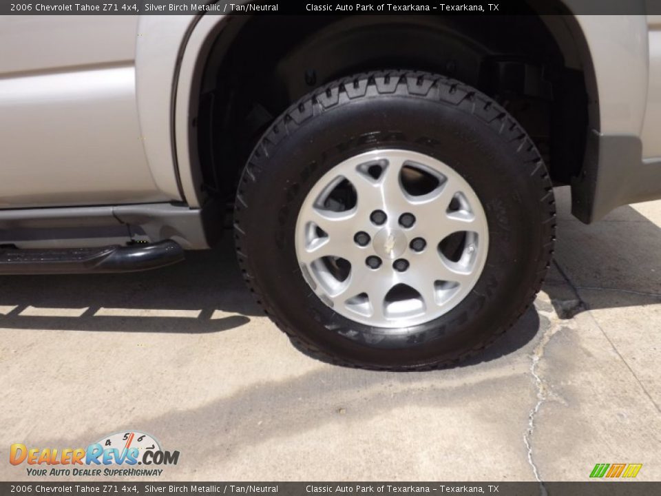2006 Chevrolet Tahoe Z71 4x4 Silver Birch Metallic / Tan/Neutral Photo #23