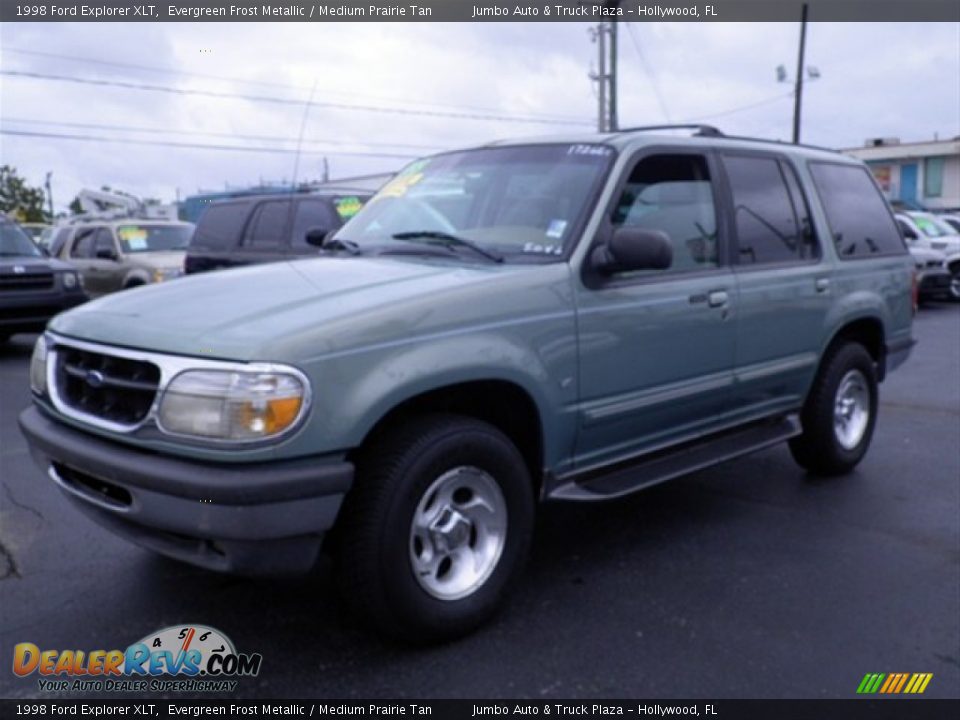 1998 Ford Explorer XLT Evergreen Frost Metallic / Medium Prairie Tan Photo #5