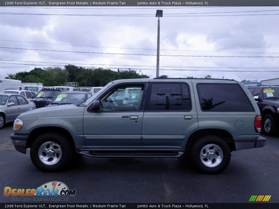 1998 Ford Explorer XLT Evergreen Frost Metallic / Medium Prairie Tan Photo #6