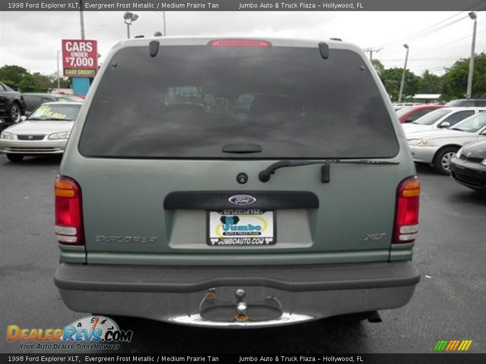 1998 Ford Explorer XLT Evergreen Frost Metallic / Medium Prairie Tan Photo #9