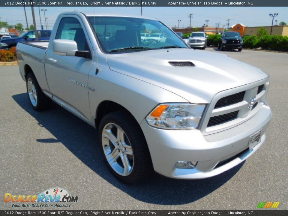 2012 Dodge Ram 1500 Sport R/T Regular Cab Bright Silver Metallic / Dark Slate Gray Photo #2