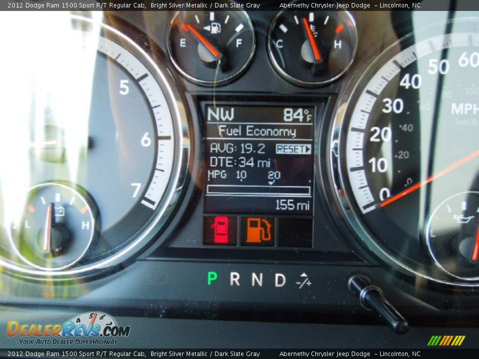 2012 Dodge Ram 1500 Sport R/T Regular Cab Bright Silver Metallic / Dark Slate Gray Photo #14