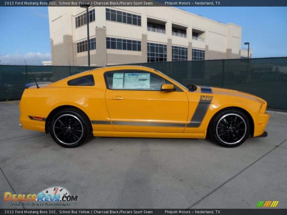 School Bus Yellow 2013 Ford Mustang Boss 302 Photo #2