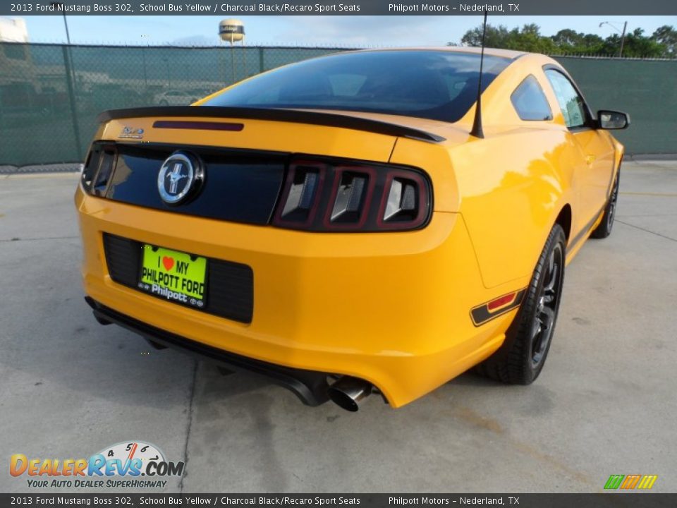 2013 Ford Mustang Boss 302 School Bus Yellow / Charcoal Black/Recaro Sport Seats Photo #3
