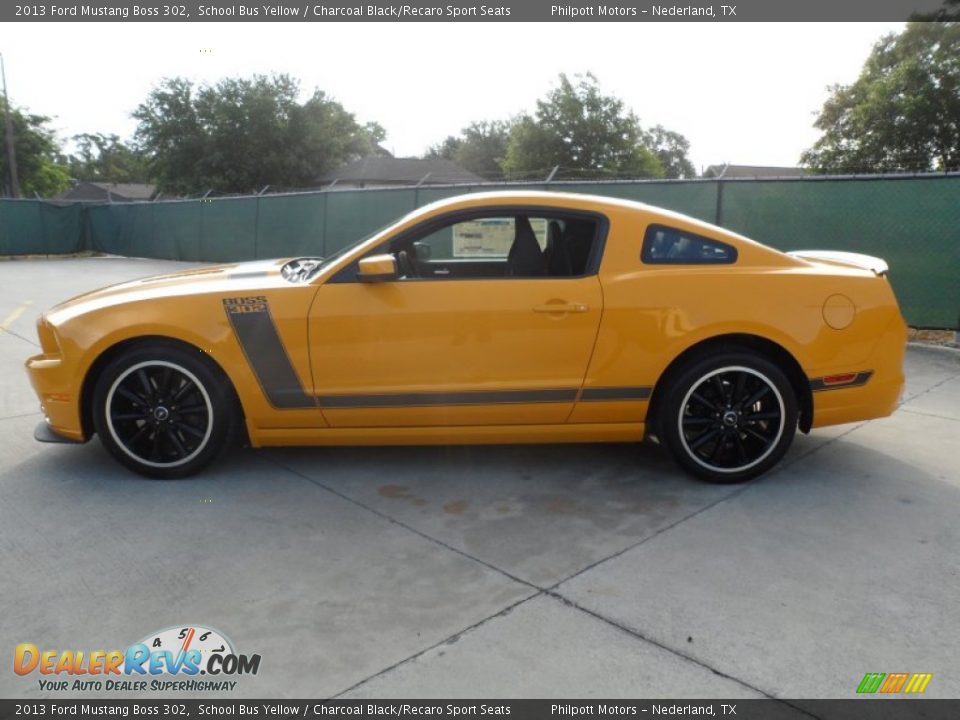School Bus Yellow 2013 Ford Mustang Boss 302 Photo #6