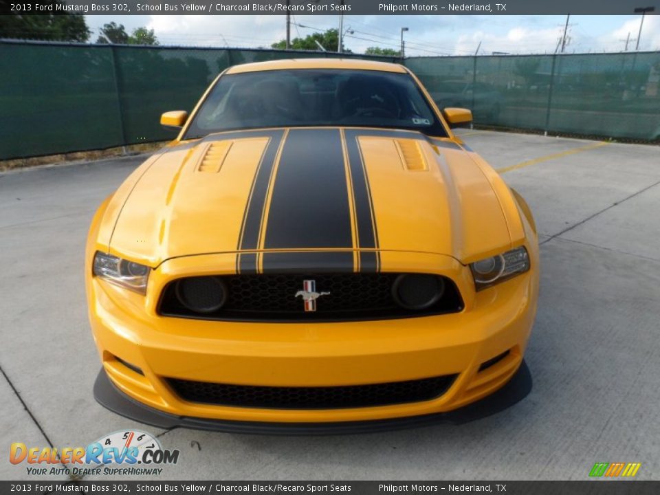 School Bus Yellow 2013 Ford Mustang Boss 302 Photo #8