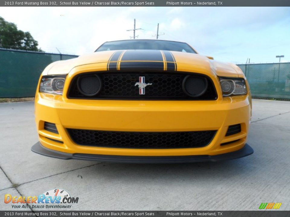 School Bus Yellow 2013 Ford Mustang Boss 302 Photo #9