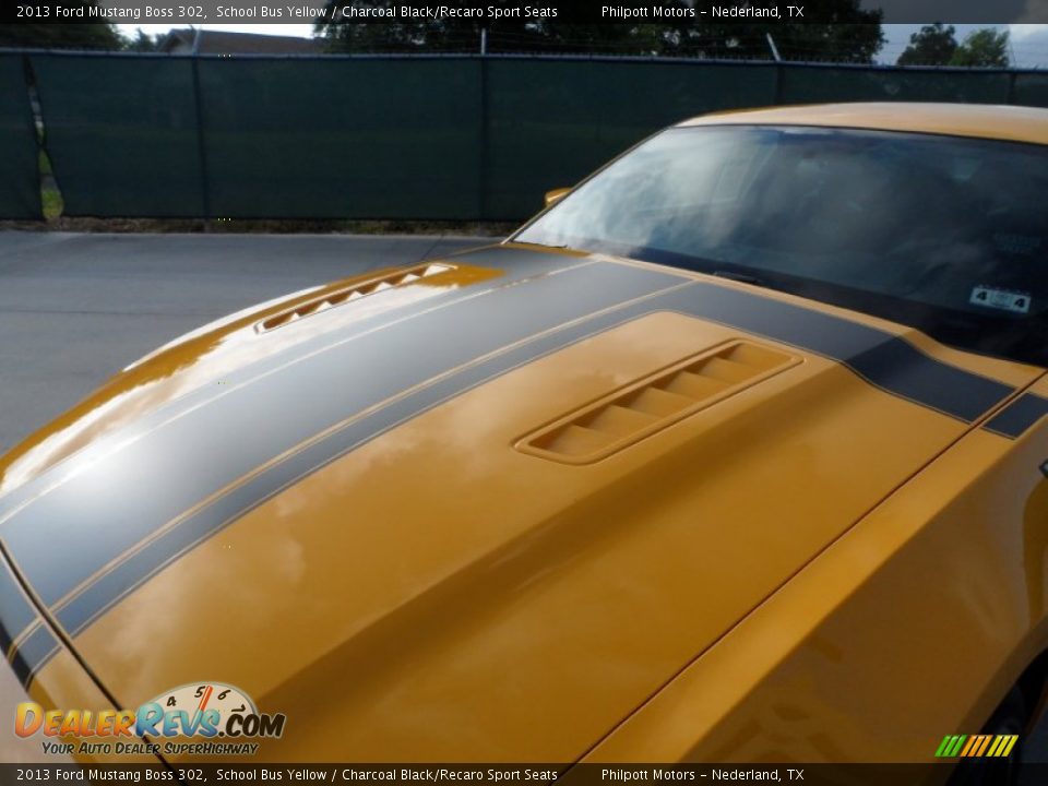 2013 Ford Mustang Boss 302 School Bus Yellow / Charcoal Black/Recaro Sport Seats Photo #12