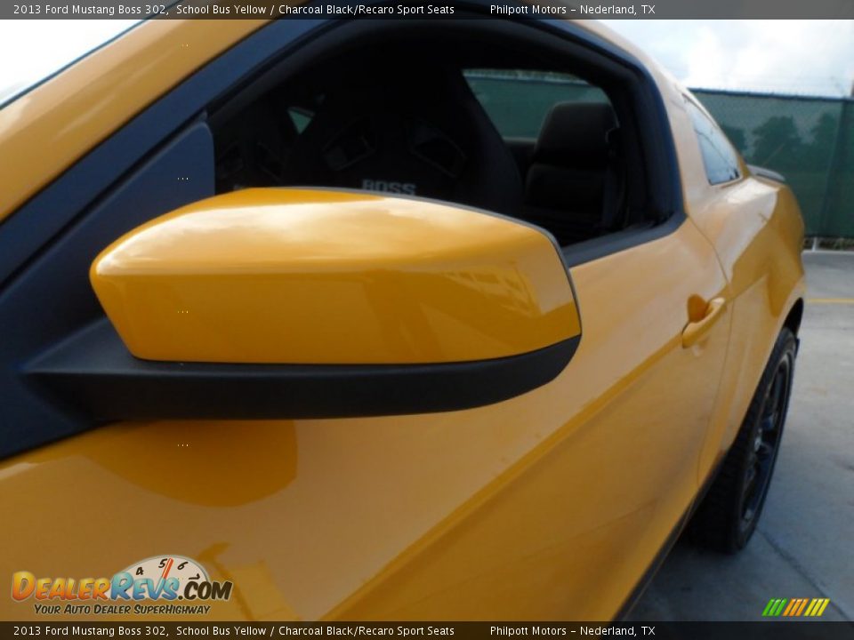 2013 Ford Mustang Boss 302 School Bus Yellow / Charcoal Black/Recaro Sport Seats Photo #15
