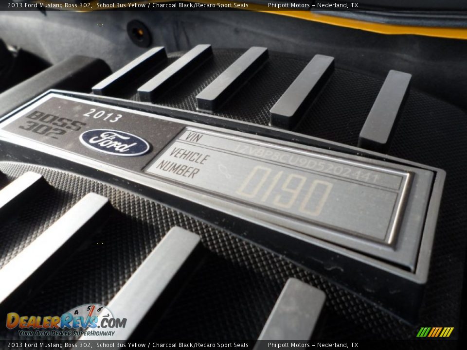 2013 Ford Mustang Boss 302 5.0 Liter 302 Hi-Po DOHC 32-Valve Ti-VCT V8 Engine Photo #22