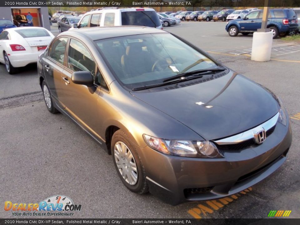 2010 Honda Civic DX-VP Sedan Polished Metal Metallic / Gray Photo #1