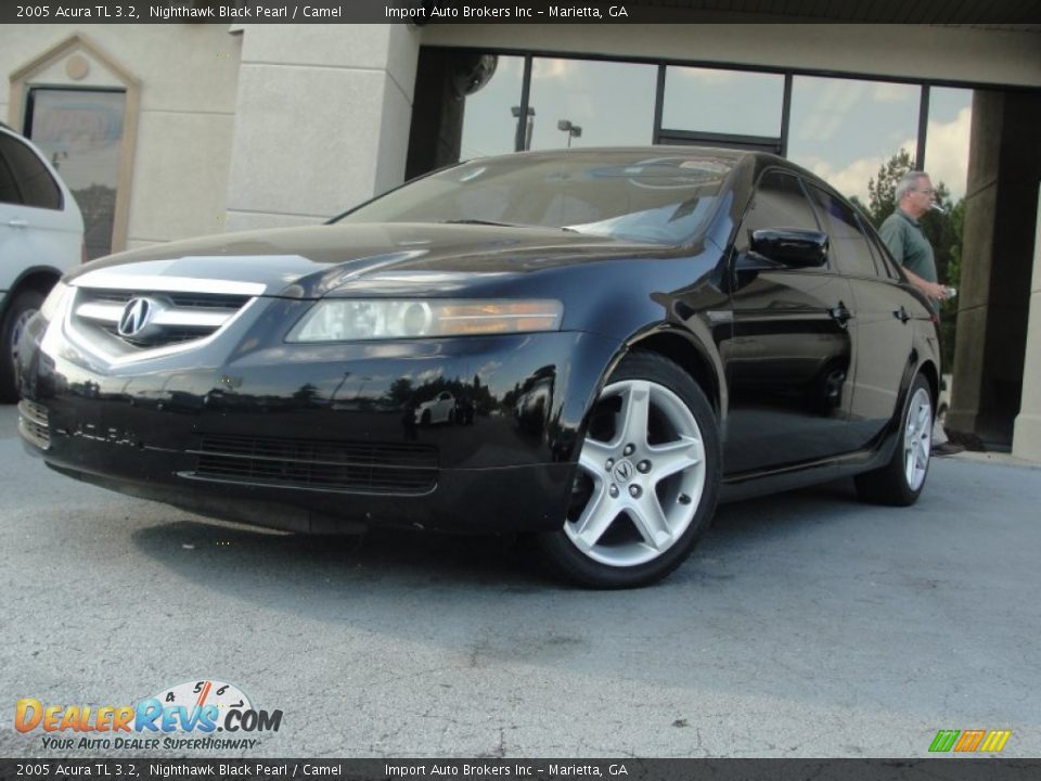 2005 Acura TL 3.2 Nighthawk Black Pearl / Camel Photo #2