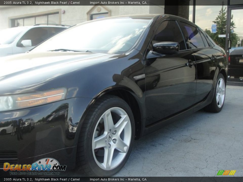 2005 Acura TL 3.2 Nighthawk Black Pearl / Camel Photo #7