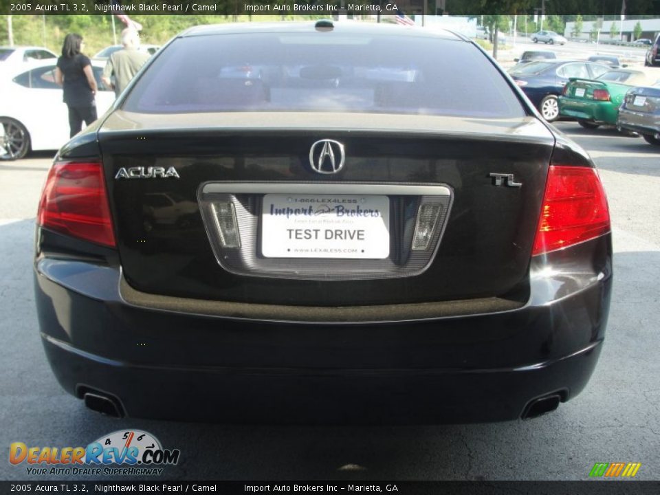2005 Acura TL 3.2 Nighthawk Black Pearl / Camel Photo #8