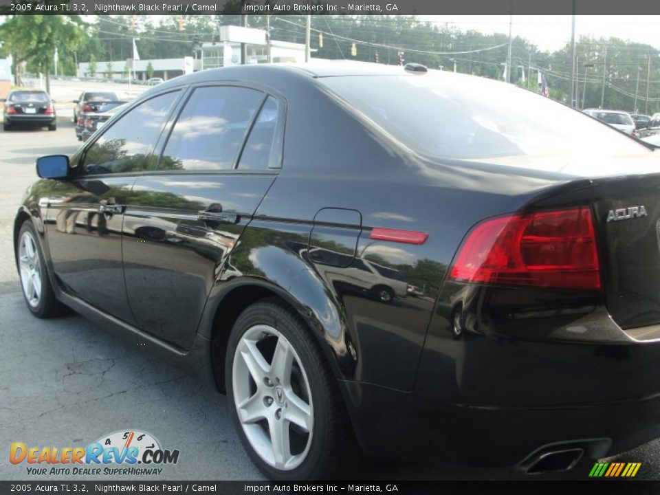 2005 Acura TL 3.2 Nighthawk Black Pearl / Camel Photo #9