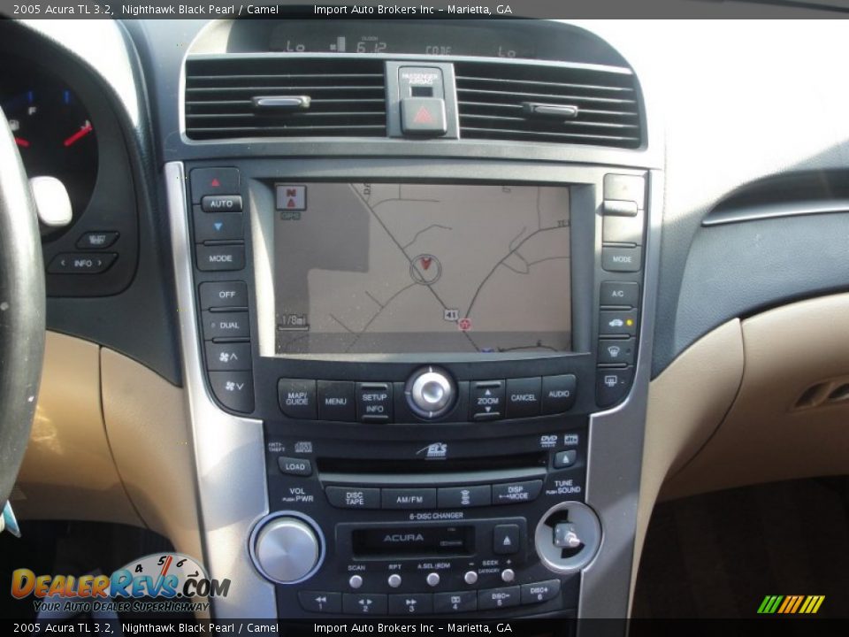 2005 Acura TL 3.2 Nighthawk Black Pearl / Camel Photo #12