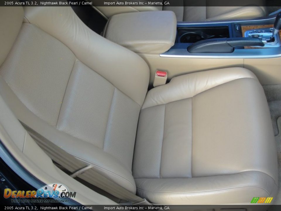 2005 Acura TL 3.2 Nighthawk Black Pearl / Camel Photo #16