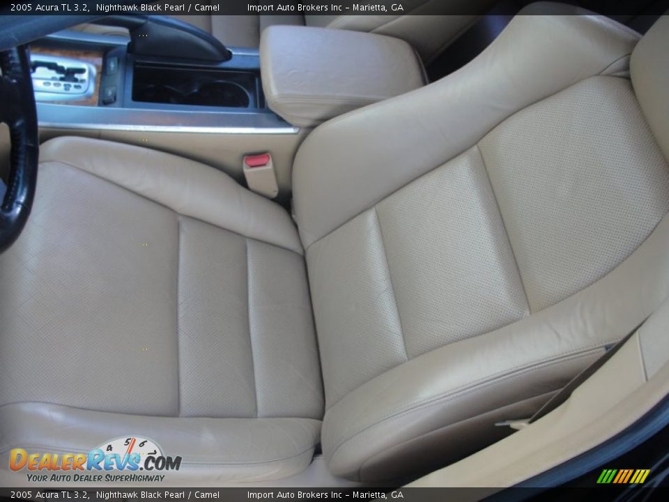 2005 Acura TL 3.2 Nighthawk Black Pearl / Camel Photo #17