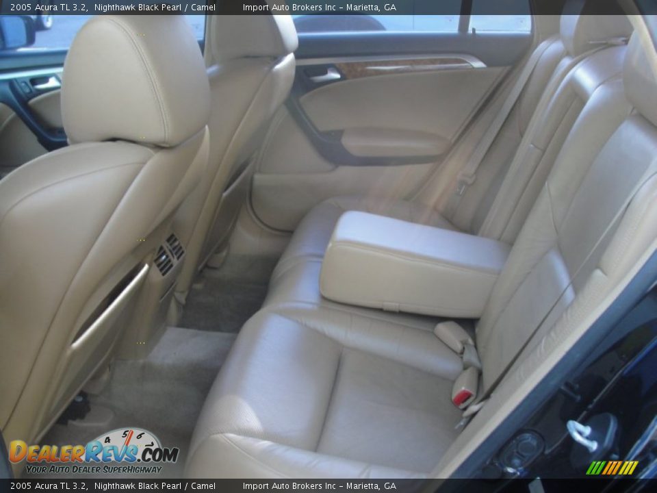 2005 Acura TL 3.2 Nighthawk Black Pearl / Camel Photo #19