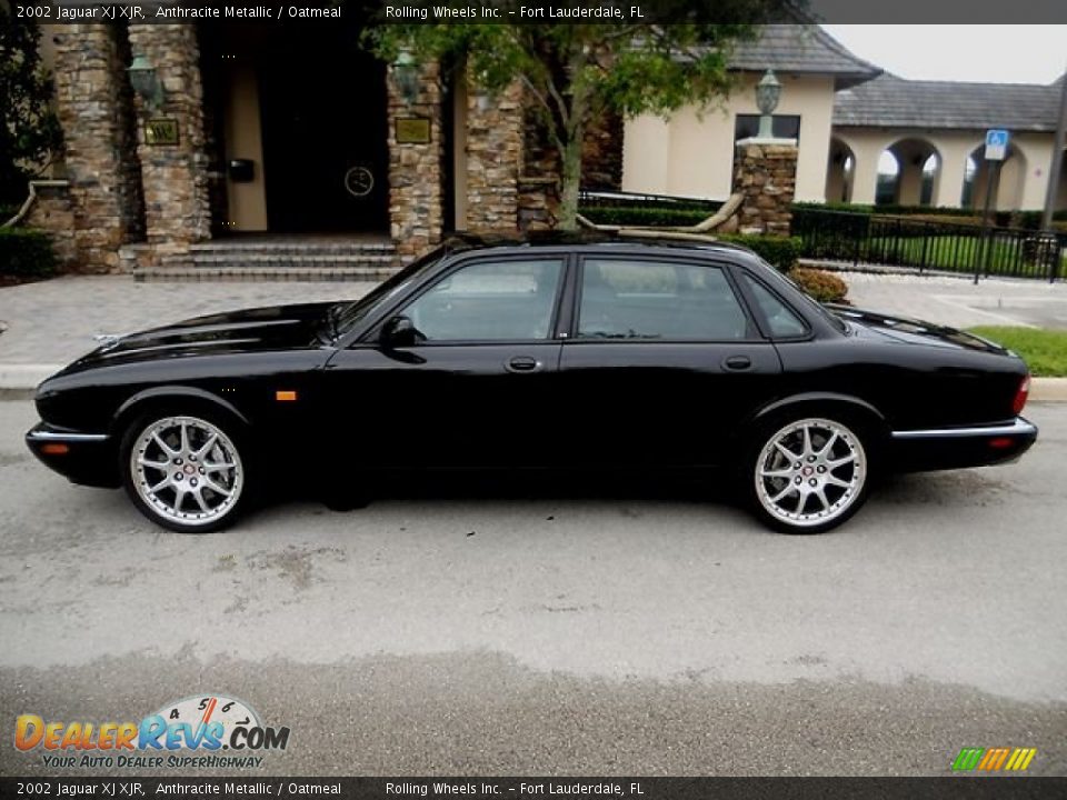 2002 Jaguar XJ XJR Anthracite Metallic / Oatmeal Photo #1